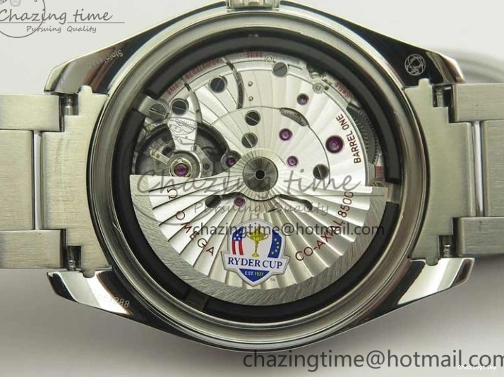 0121 Bright Aqua Terra Master Ryder Cup Edition VSF 1:1 Best Edition White Textured Dial on SS Bracelet A8500 Super Clone 8018